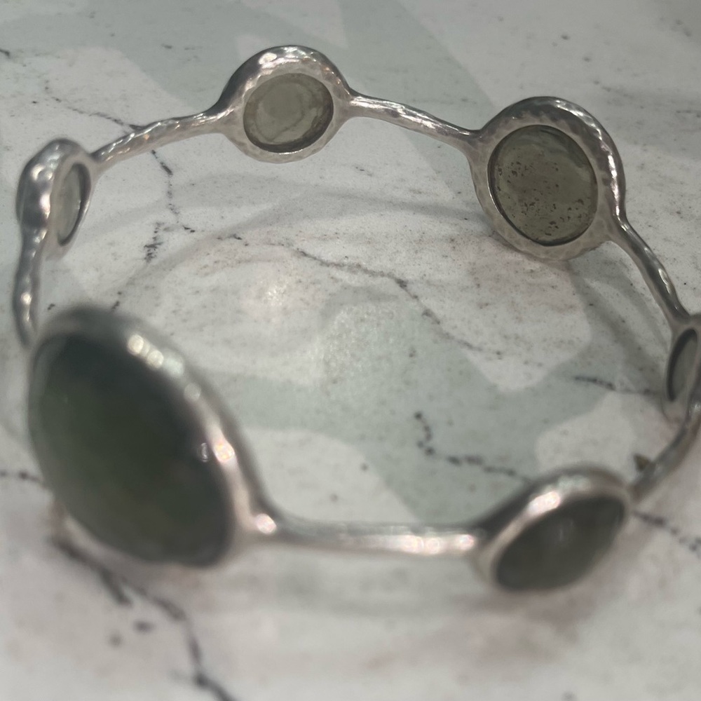 Ippolita Silver Bracelet with Green Stone - Picture 9 of 15